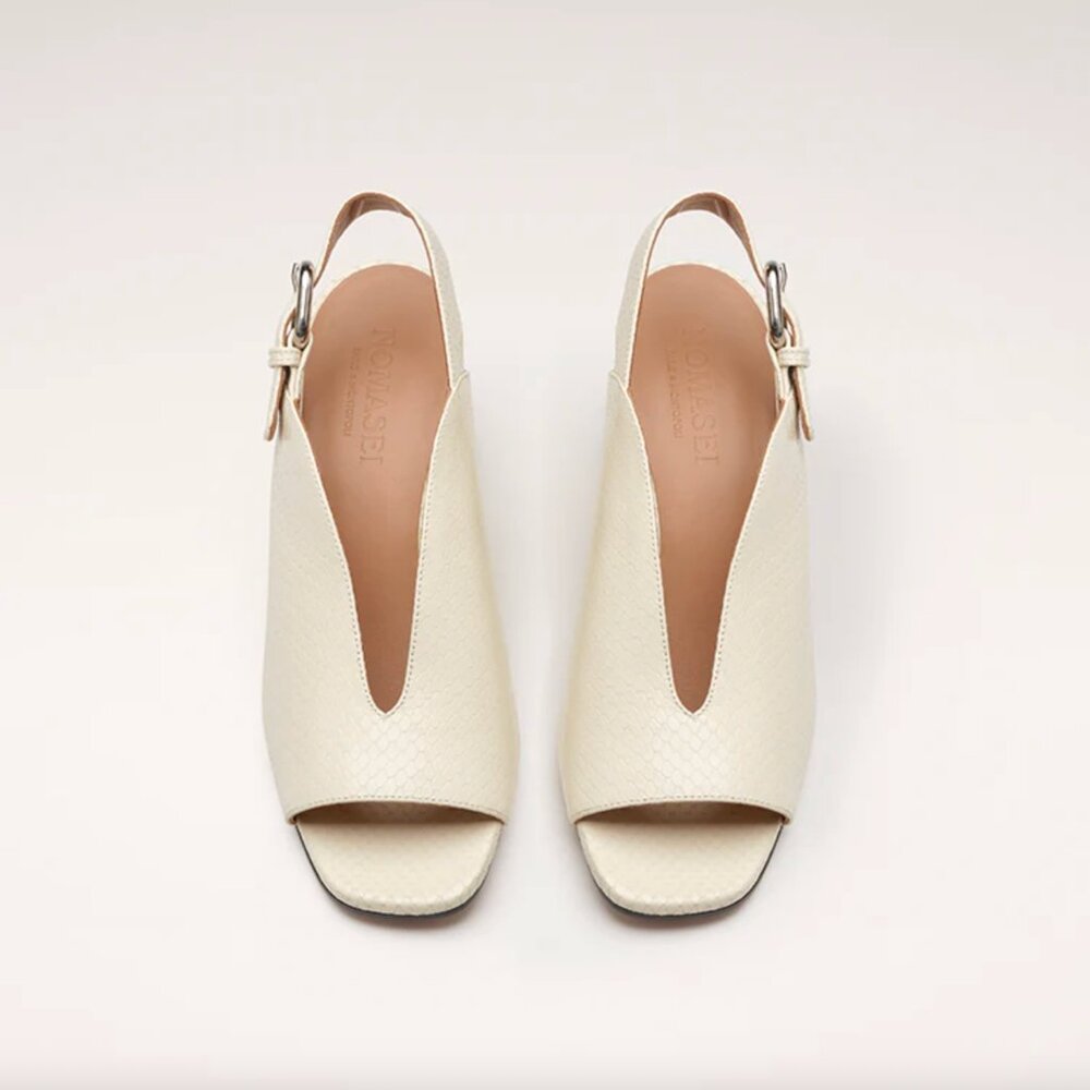 Nomasei - Baghera Sandals - Embossed Pompeii White - Picture 2 of 11